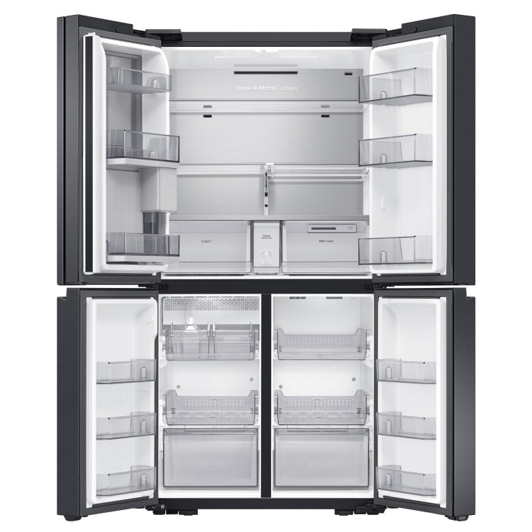 Samsung 647 Litre French Style Fridge Freezer with Beverage Center - Black
