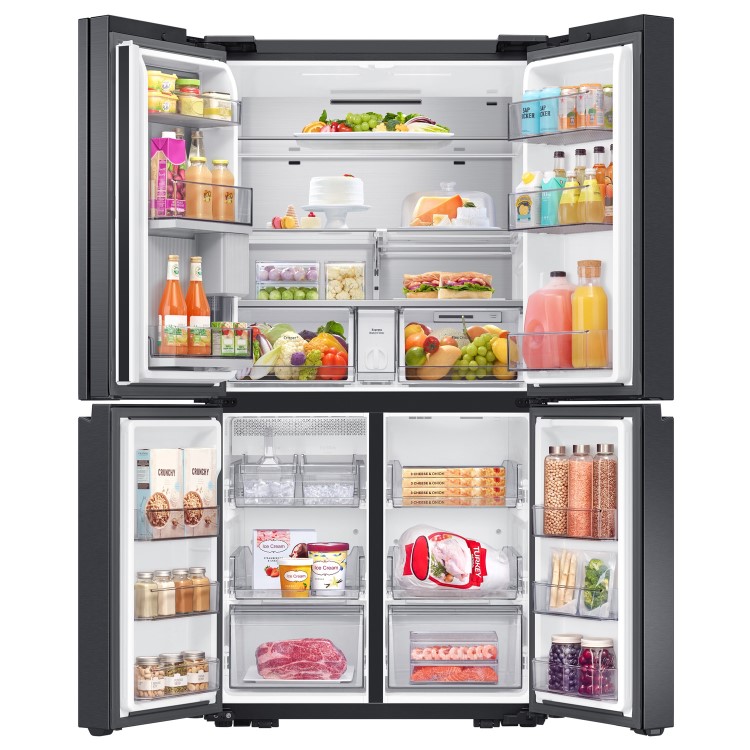 Samsung 647 Litre French Style Fridge Freezer with Beverage Center - Black