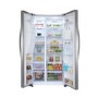 Refurbished Hisense RS696N4II1 Freestanding 535 Litre 50/50 American Fridge Freezer Stainless Steel