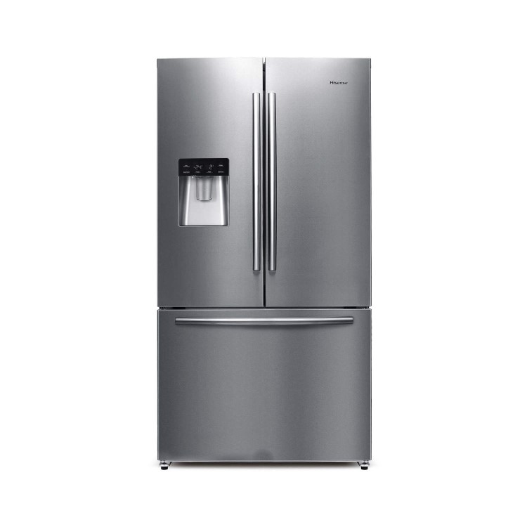 Hisense RF697N4ZS1 60/40 Split Frost Free American Style French Door Freestanding Fridge Freezer With Stored Water Dispenser - Stainless Steel