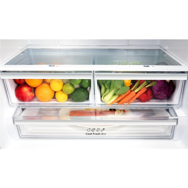 Hisense RF715N4AS1 French Door Style American Fridge Freezer - Stainless Steel