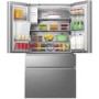 Hisense 560 Litre French Style American Fridge Freezer With Triple Zone Cooling - Stainless Steel