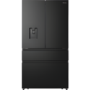 Hisense 579 Litre PureFlat French Door American Fridge Freezer - Black Steel