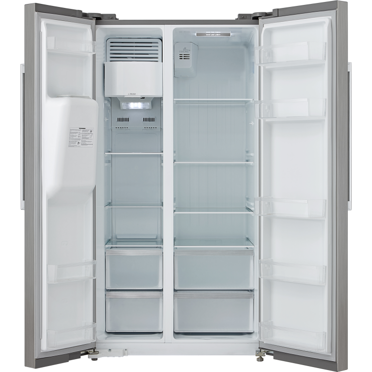 NordMende RFAMIW490IXLAPLUS No Frost Side-by-side American Fridge Freezer With Plumbed Ice & Water Dispenser - Stainless Steel