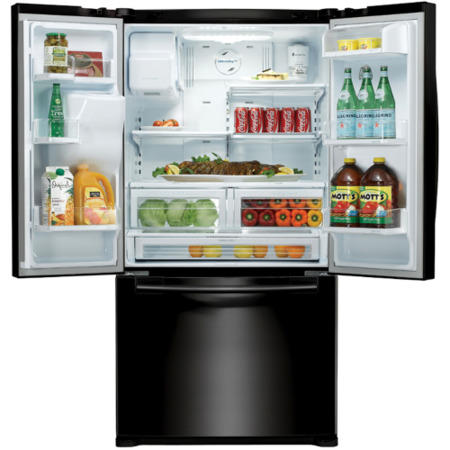 Samsung RFG23UEBP1 G-series 3-door Large Capacity Freestanding Fridge Freezer - Gloss Black
