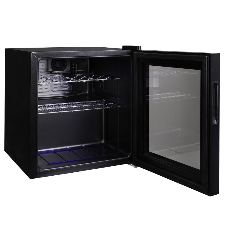 Russell Hobbs 12 Bottle Capacity Single Zone Freestanding Wine Cooler - Black
