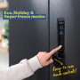 Russell Hobbs 421 Litre Four Door American Fridge Freezer - Black Steel