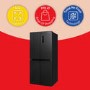 Russell Hobbs 421 Litre Four Door American Fridge Freezer - Black Steel
