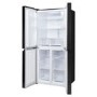 Russell Hobbs 421 Litre Four Door American Fridge Freezer - Black Steel