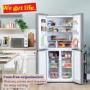 Russell Hobbs 421 Litre Four Door American Fridge Freezer - Stainless Steel