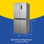 Russell Hobbs 421 Litre Four Door American Fridge Freezer - Stainless Steel