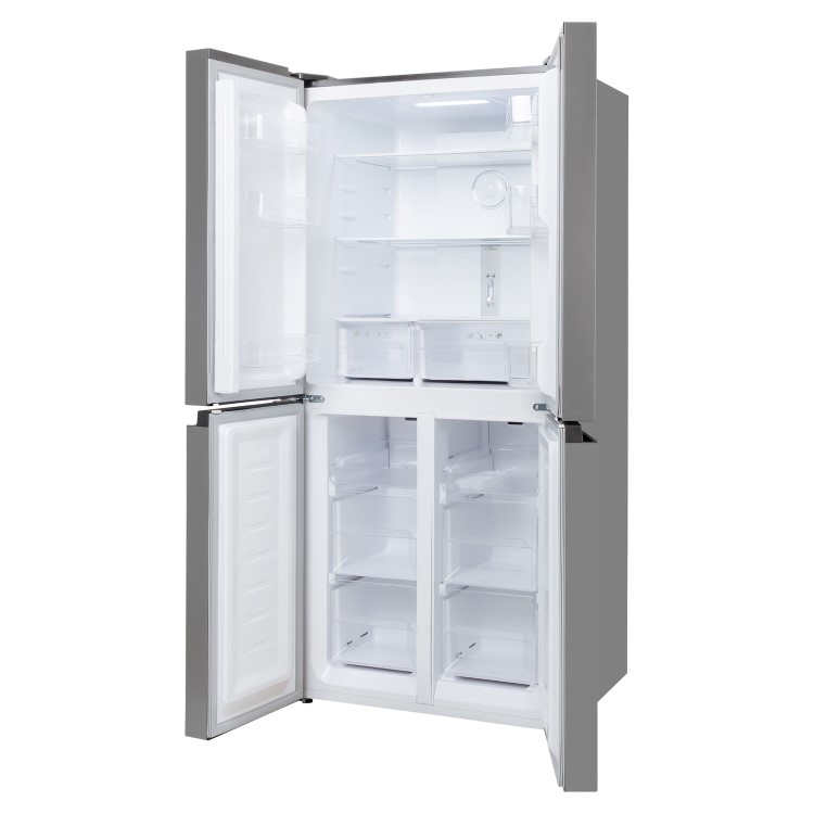 Russell Hobbs 421 Litre Four Door American Fridge Freezer - Stainless Steel