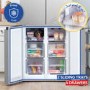 Russell Hobbs 421 Litre Four Door American Fridge Freezer - Stainless Steel