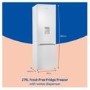 Refurbished Russell Hobbs RH180FFFF551E1WWD Freestanding 279 Litre 70/30 Frost Free Fridge Freezer with Water Dispenser White
