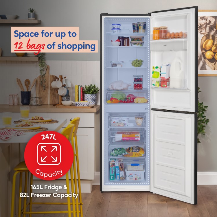 Russell Hobbs 247 Litre 50/50 Fridge Freezer - Black