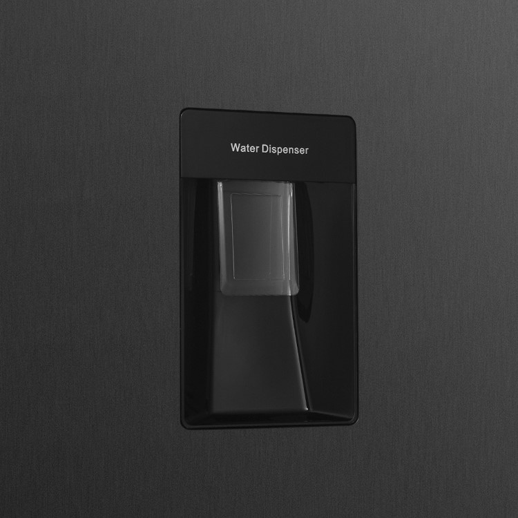 Russell Hobbs 245 Litre 50/50 Fridge Freezer with Water Dispenser - Black Steel