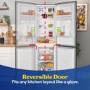 Russell Hobbs 245 Litre 50/50 Fridge Freezer with Water Dispenser - Stainless Steel