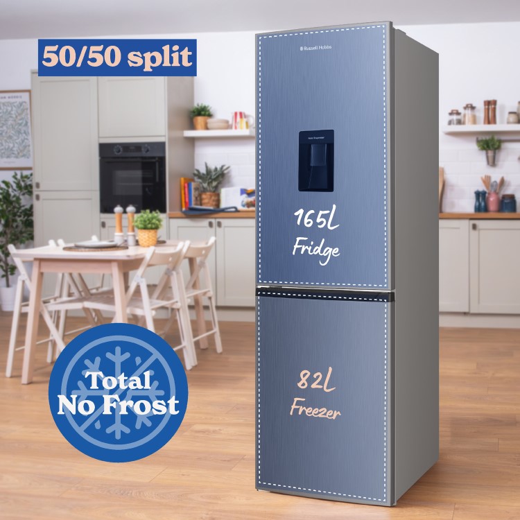 Russell Hobbs 247 Litre 50/50 Fridge Freezer - Stainless Steel