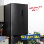 Russell Hobbs 320 Litre French Style American Fridge Freezer - Black Steel