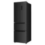 Russell Hobbs 320 Litre French Style American Fridge Freezer - Black Steel