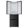 Russell Hobbs 320 Litre French Style American Fridge Freezer - Black Steel