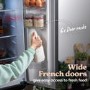 Russell Hobbs 320 Litre French Style American Fridge Freezer - Stainless Steel