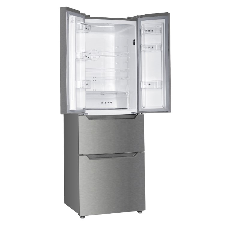 Russell Hobbs 320 Litre French Style American Fridge Freezer - Stainless Steel