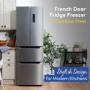 Russell Hobbs 320 Litre French Style American Fridge Freezer - Stainless Steel