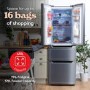 Russell Hobbs 320 Litre French Style American Fridge Freezer - Stainless Steel