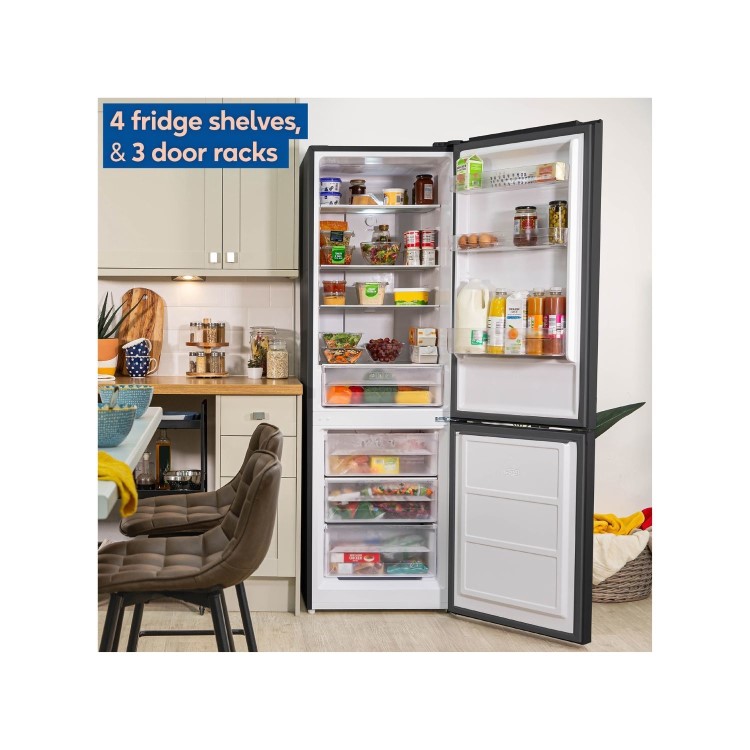 Russell Hobbs 293 Litre 70/30 Freestanding Fridge Freezer - Black
