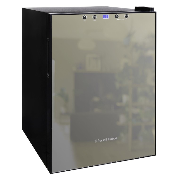 Russell Hobbs 20 Bottle Capacity Single Zone Freestanding Wine Cooler - Black