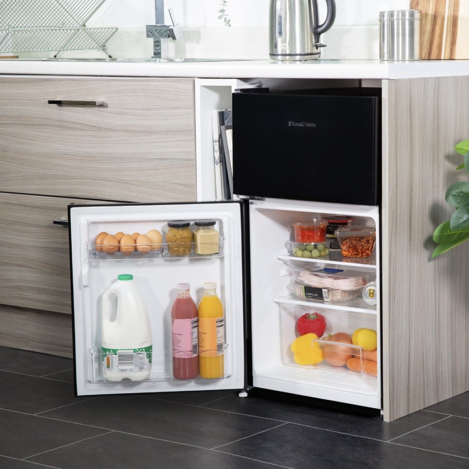 Russell Hobbs 90 Litre 70/30 Freestanding Fridge Freezer Black