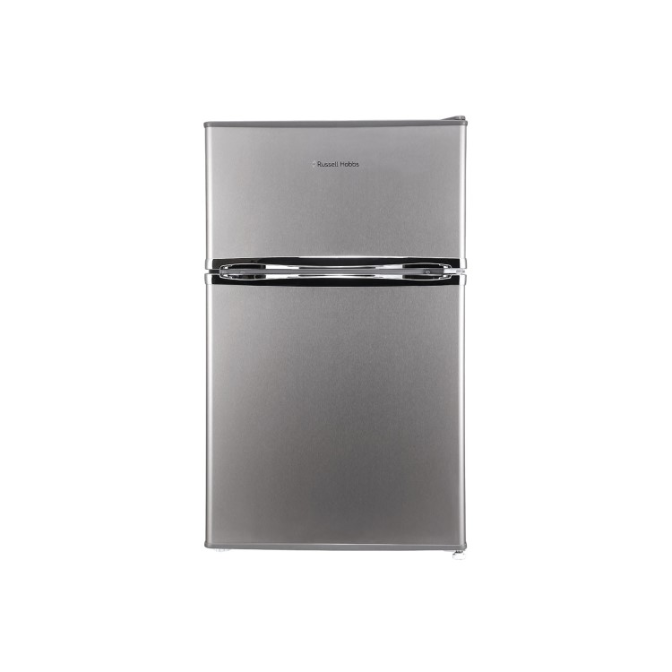 GRADE A2 - Russell Hobbs RHUCFF50SS Under Counter Top Mount Freestanding Fridge Freezer - Stainless Steel