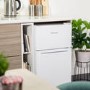 Russell Hobbs 90 Litres 60/40 Under Counter Top Freestanding Fridge Freezer - White