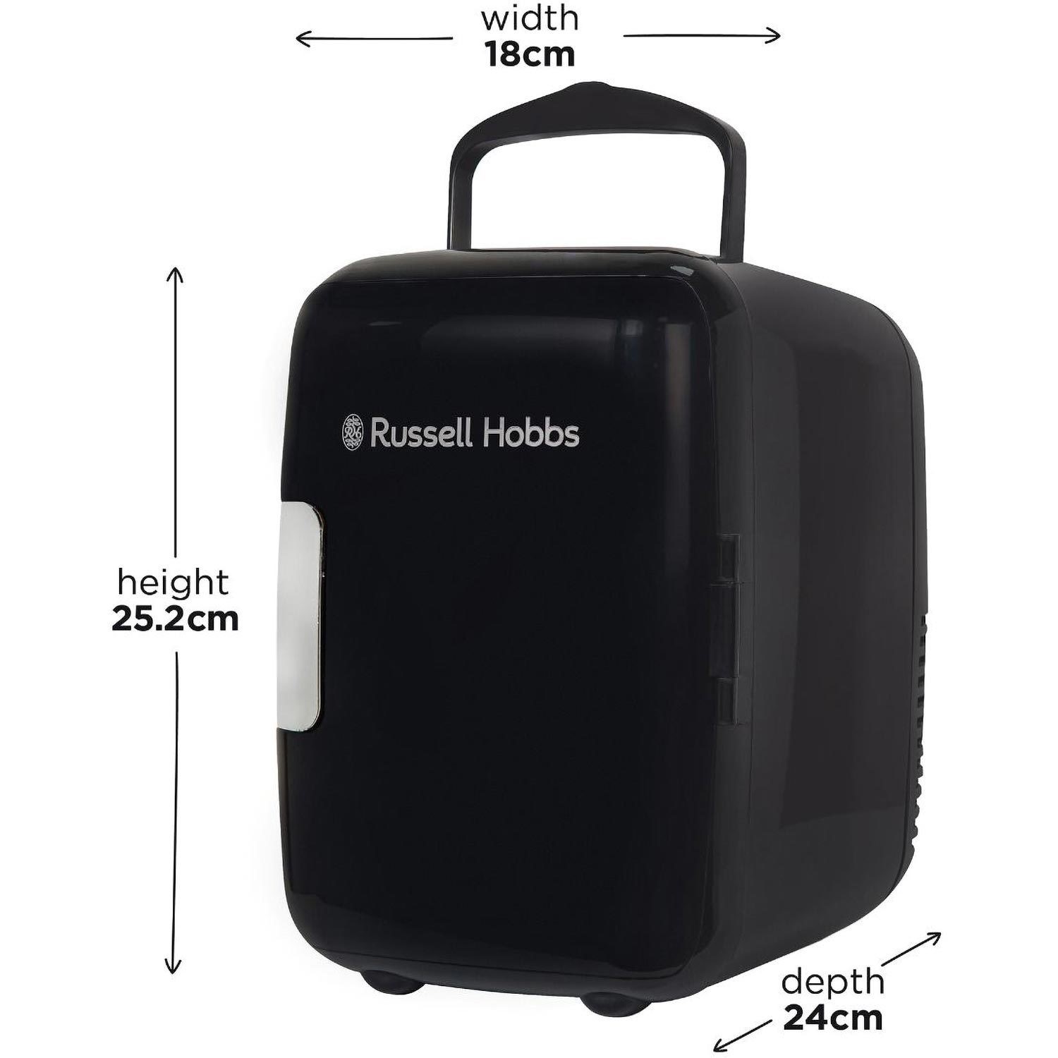 4 litre black mini travel best sale fridge