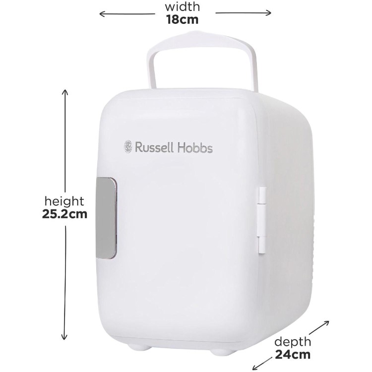 Russell Hobbs 4 Litre Portable Mini Cooler & Warmer - White