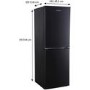 Russell Hobbs RH50FF144B Freestanding 144cm Tall Fridge Freezer - Black