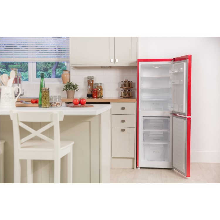 Russell Hobbs RH50FF144R Fridge Freezer 50cm Wide 144cm High Red