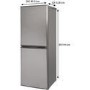 GRADE A3 - Russell Hobbs RH50FF144SS 156 Litre Freestanding Fridge Freezer 50/50 Split A+ Energy Rating 50cm Wide - Stainless Steel