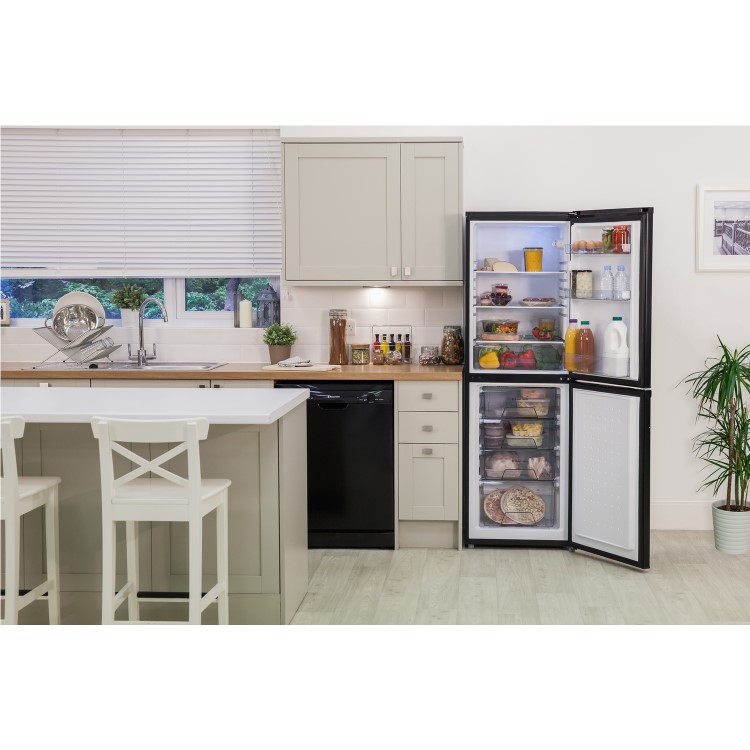 Russell Hobbs RH54FF170B 55cm Wide 173cm High Frost Free Fridge Freezer - Black