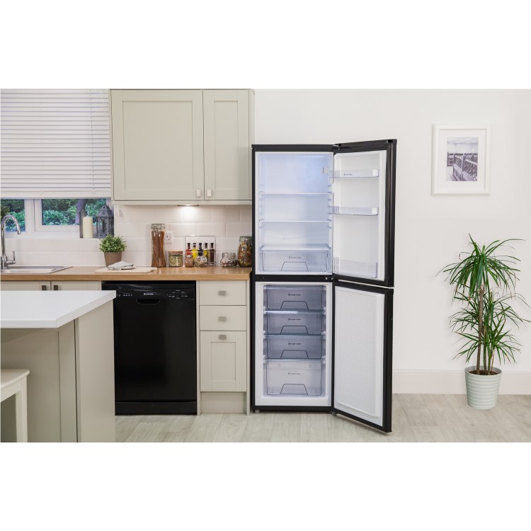 Russell Hobbs RH54FF170B 55cm Wide 173cm High Frost Free Fridge Freezer - Black