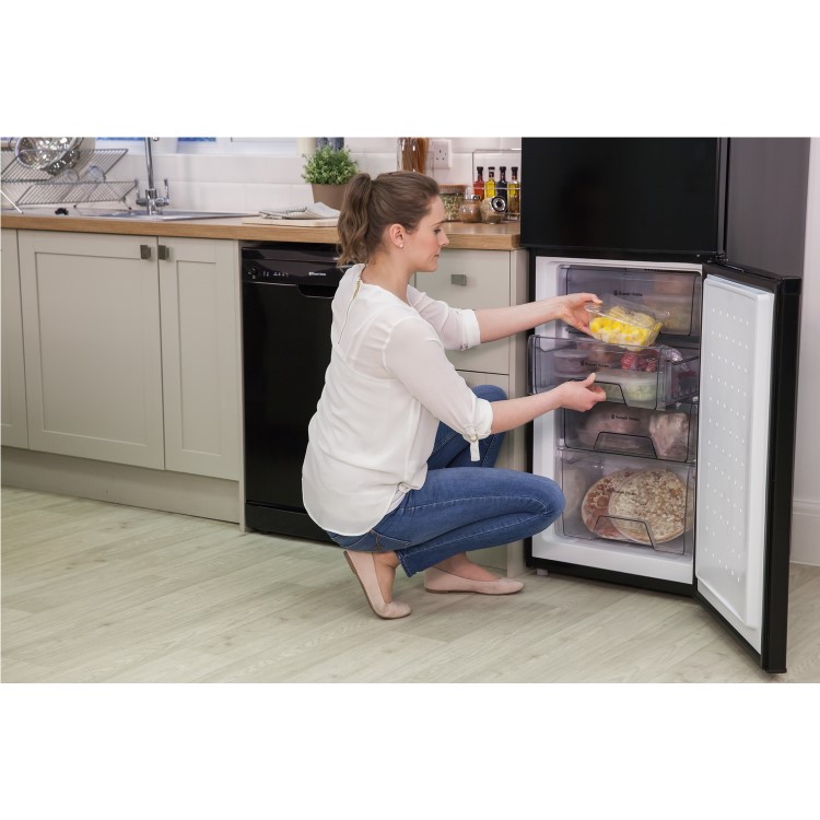 Russell Hobbs RH54FF170B 55cm Wide 173cm High Frost Free Fridge Freezer - Black