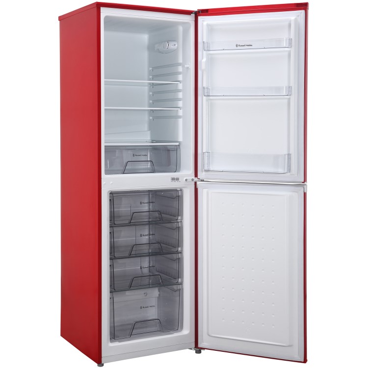 Russell Hobbs RH54FF170R 55cm Wide 173cm High Frost Free Fridge Freezer - Red