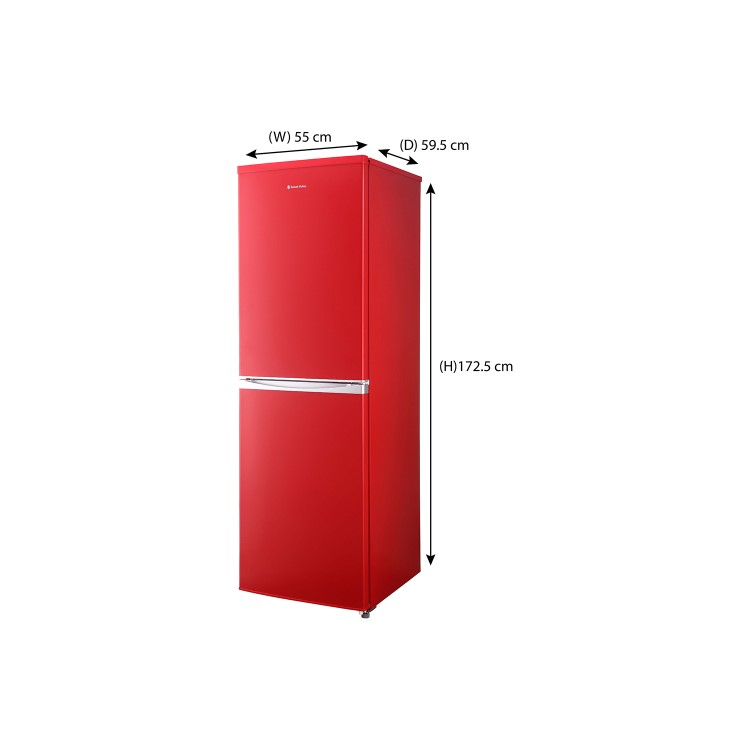 Russell Hobbs RH54FF170R 55cm Wide 173cm High Frost Free Fridge Freezer - Red