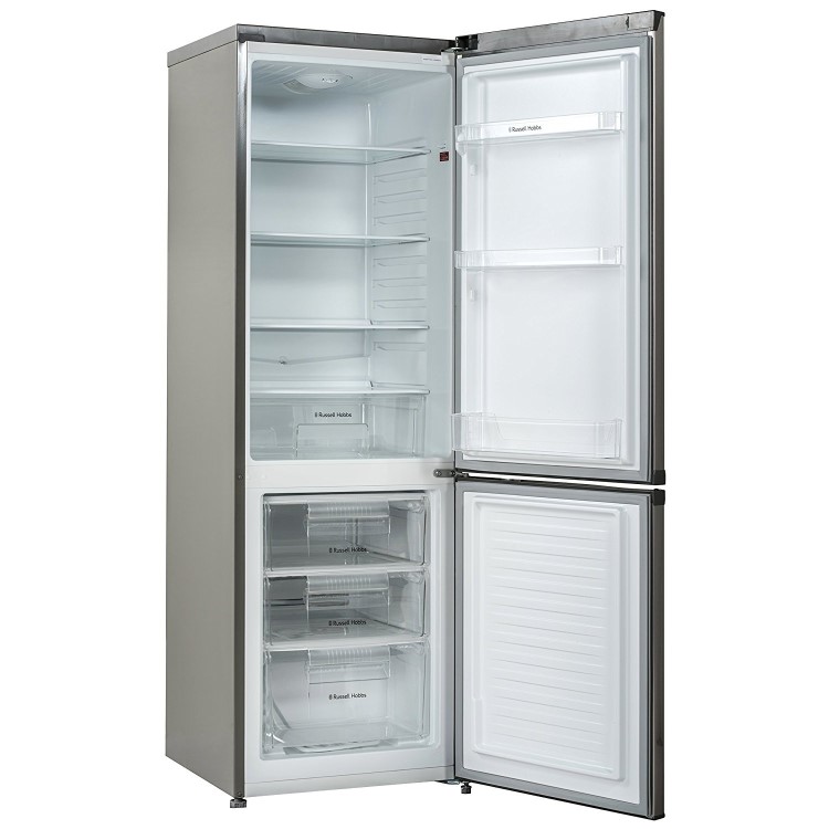 GRADE A3 - Russell Hobbs RH55FF171SS 55cm Wide 170 High Fridge Freezer - Stainless Steel
