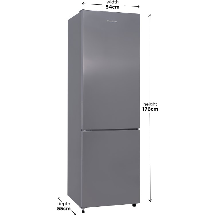 Russell Hobbs 262 Litre 70/30 Split Freestanding Fridge Freezer - Stainless Steel