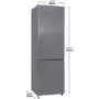 Russell Hobbs 262 Litre 70/30 Split Freestanding Fridge Freezer - Stainless Steel