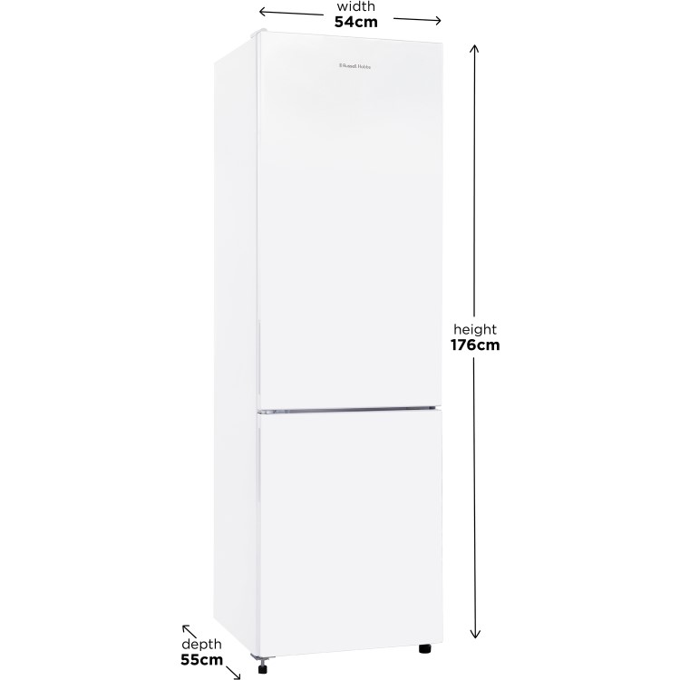 Russell Hobbs 170x55cm 262L Freestanding Fridge Freezer - White