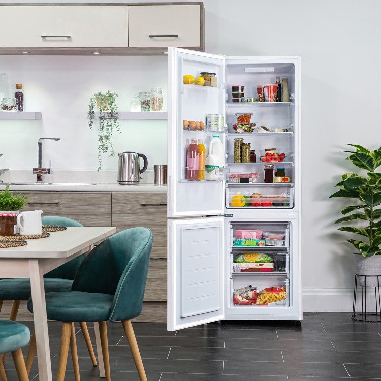 Russell Hobbs 170x55cm 262L Freestanding Fridge Freezer - White