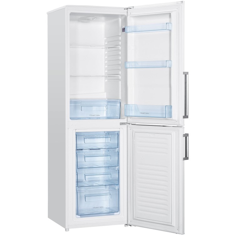 Russell Hobbs RH55FF176W 230 Litre Freestanding Fridge Freezer 50/50 Split Frost Free 55cm Wide - Black
